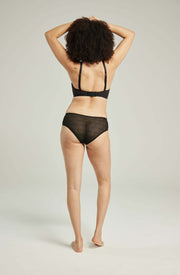 The Sheer - Deco Hipster Brief Black