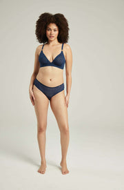 The Sheer - Deco Hipster Brief Navy
