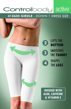 Control Body - Caffeine Infused Shaping Leggings - White