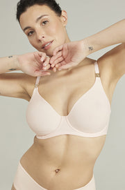 The Stretch Boss Nudea Full Cover Bra Blush Pink Up to G Cup