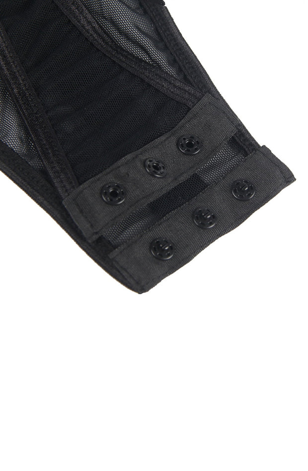 YesX - Black Lace Detail Body Suit Plus Size