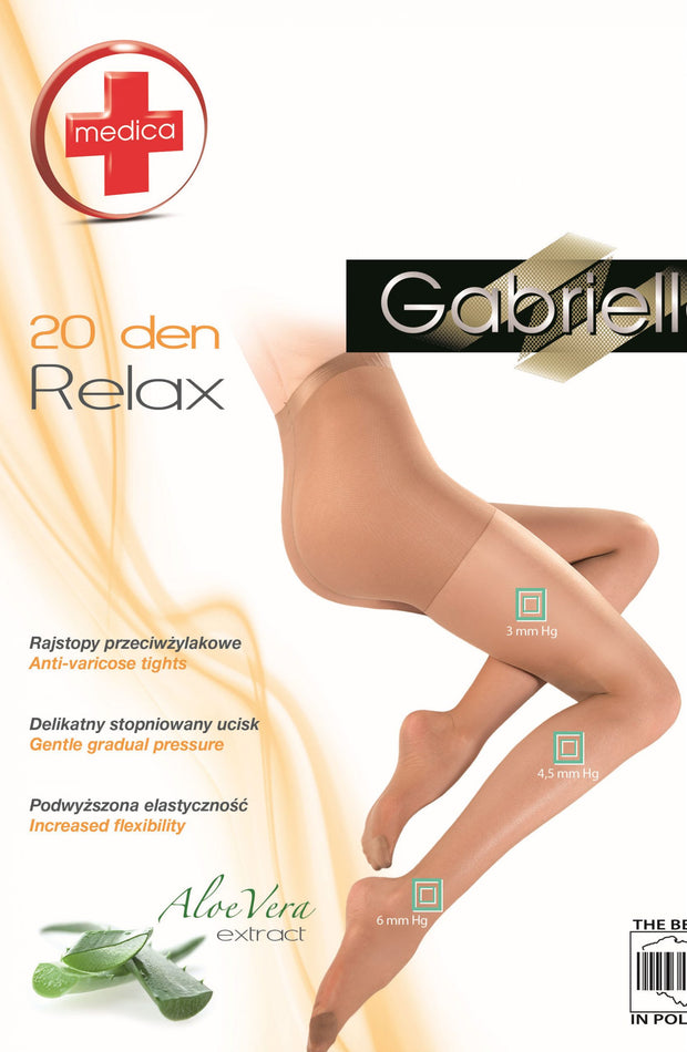 Gabriella - Classic Relax Tights - Beige