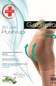 Gabriella - Bottom and Thigh Shaping Push Up Tights - Black