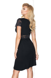 Irall - Cameron Lace Nightdress Black Plus Size