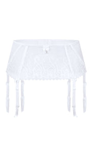 Roza Anuk Embroidered Suspender Belt with Jewel Detail