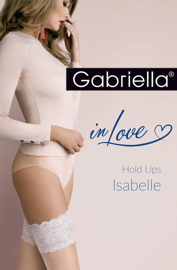 Gabriella - Isabelle Sexy Lace Hold Ups Natural/Champagne