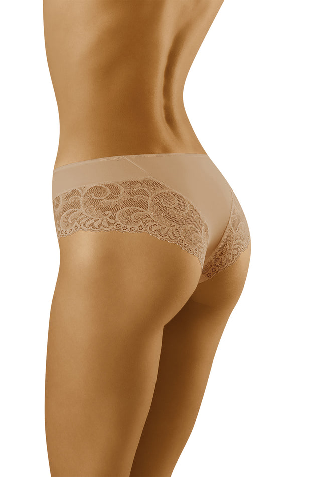 Wolbar Cara Lovely Beige Brief with Gorgeous Lace Detail